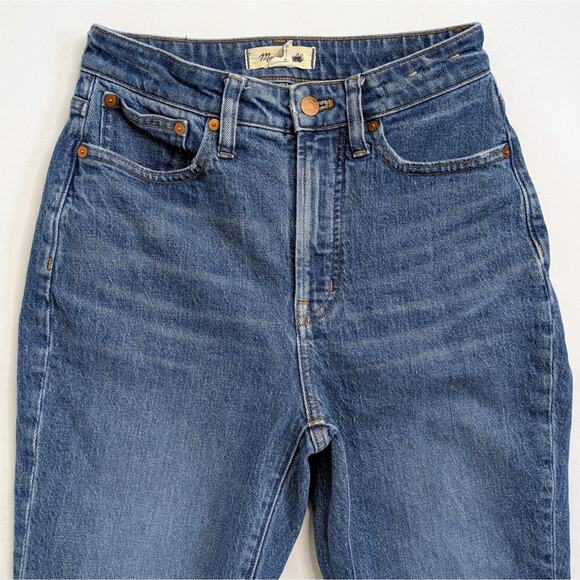 Madewell Jeans Curvy Perfect Vintage 26 Blue Denim Decatur Wash GUC NM281 - Picture 4 of 11